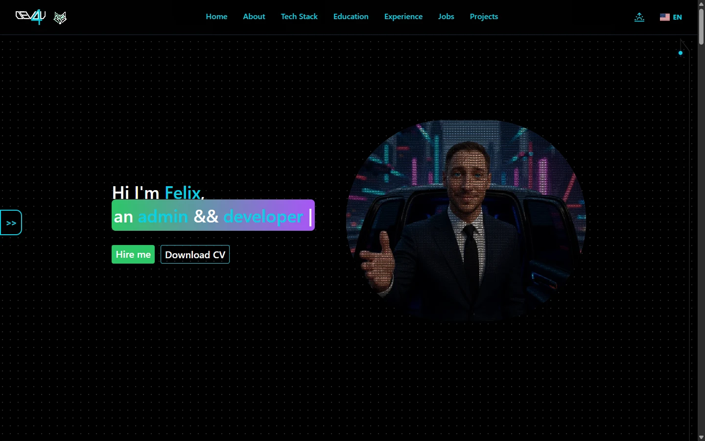 Screenshot der Portfolio-Website folio.meu.land
