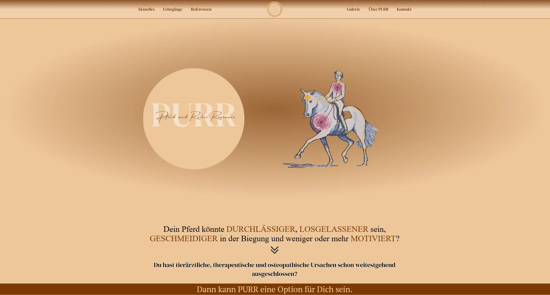 Screenshot der Purr-Website